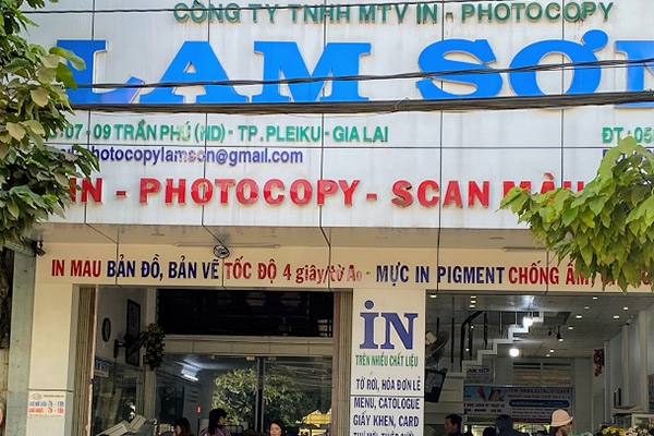 In Photocopy Lam Sơn - hơn 30 năm khẳng định thương hiệu uy tín tại Gia Lai