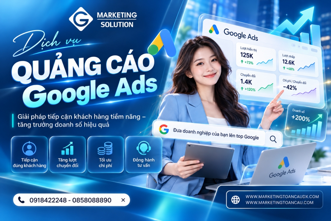 Thuê chạy quảng cáo Google spa tại Quy Nhơn, Gia Lai  – tiếp cận đúng khách hàng đang có nhu cầu tại Công ty Marketing Toàn Cầu